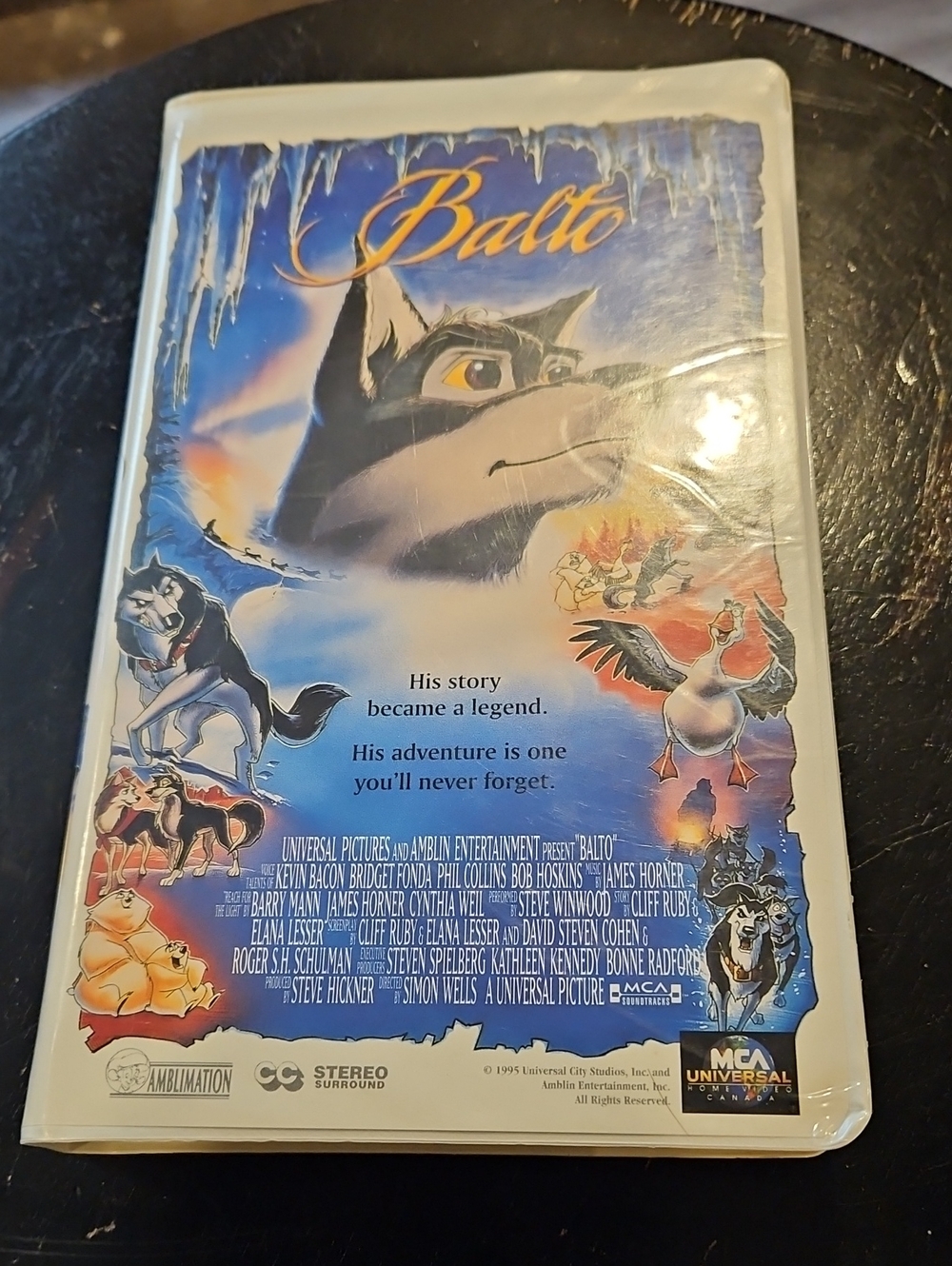 Balto VHS Movie Cassette Tape - Used